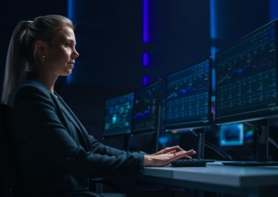 IT cybersecurity banner, cyber security